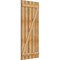 Ekena Millwork Spaced Board-n-Batten Shutters w/Z-Bar, Rough Sawn Western Red Cedar, 28 7/8W x 65H, PR RBS06Z29X065RWR - alternate 2